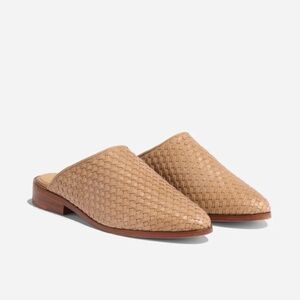 Nisolo Ama Woven Mule in almond size 9